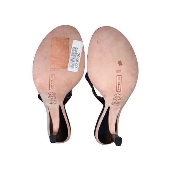 Steven by Steve Madden Black Strappy Sandal Heel With Flower Jewels Womens Sz 10 - Picture 11 of 12